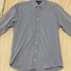 Classic Blue Dress Shirt for Men